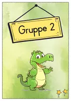 Vorschau - Bildkarten - Gruppenschilder + Stationsschilder - Krokodil für die Krokodilklasse - Seite 2