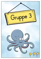 Vorschau - Bildkarten - Gruppenschilder + Stationsschilder - Oktopus für die Oktopusklasse - Seite 3