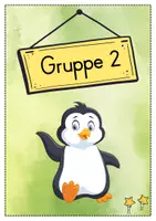 Vorschau - Bildkarten - Gruppenschilder + Stationsschilder - Pinguin für die Pinguinklasse - Seite 2