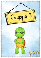 Vorschau - Bildkarten - Gruppenschilder + Stationsschilder - Schildkröte für die Schildkrötenklasse - Seite 3