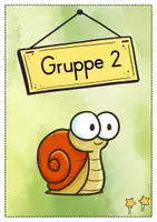 Vorschau - Bildkarten - Gruppenschilder + Stationsschilder - Schnecke für die Schneckenklasse - Seite 2