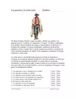Vorschau - Text - Los gauchos lectura : Argentina /Argentinien - Deckblatt
