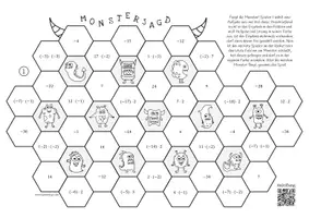 Vorschau - Arbeitsblätter - Negative Zahlen multiplizieren - Spiel - Seite 2