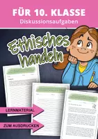 Vorschau - Arbeitsblätter - Ethisches Handeln – Materialien für den Ethikunterricht 10. Klasse - Deckblatt