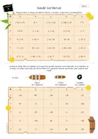 Vista previa - Hojas de trabajo - Multiplicar números negativos - Juego de matemáticas - página 1