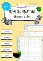 Vista previa - Hojas de trabajo - Multiplicación de números racionales - Juego - Portada