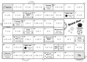 Vista previa - Juegos / Gamificación - Multiplicación de números racionales - Juego (Spacerun) - página 3