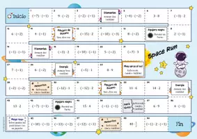 Vista previa - Juegos / Gamificación - Multiplicación de números racionales - Juego (Spacerun) - página 1