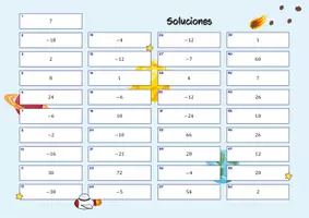 Vista previa - Juegos / Gamificación - Multiplicación de números racionales - Juego (Spacerun) - página 2
