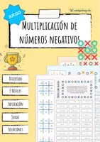Vista previa - Juegos / Gamificación - Multiplicación de números racionales - Juego de matemáticas - Portada