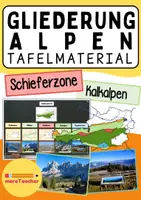 Vorschau - Arbeitsblätter - 🏔️ Die Alpen – Gliederung, Begriffe und Arbeitsblätter für die 5. & 6. Schulstufe (Sekundarstufe I) - Seite 1
