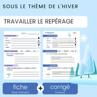Aperçu - Feuilles d'exercices - Compréhension de Lecture Hiver Texte Narratif - Page 2
