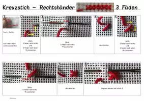 Vorschau - Arbeitsblätter - Materialpaket - Mäppchen/Geldbeutel - Sticken - Seite 3