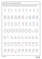 Vorschau - Arbeitsblätter - 6 und 9 unterscheiden – Visuelle Differenzierung - Seite 2