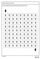 Vorschau - Arbeitsblätter - 6 und 9 unterscheiden – Visuelle Differenzierung - Seite 3
