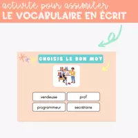 Aperçu - Apprentissages en autonomie - Les professions Métiers BOOM CARDS SET 2 - Page 3