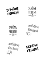 Vorschau - Mal- und Bastelvorlagen - Haftnotizen * Stickynotes "Sommerferiengruß" und Vorlage - Seite 3