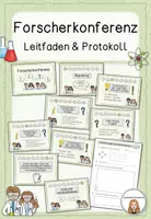 Vorschau - Arbeitsblätter - Forscherkonferenz (Leitfaden und Konferenzprotokoll) - Deckblatt