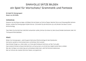 Vorschau - Spiele - SPIEL mit Spaß - Sätze stellen - Gute Verbindung Spot it - Seite 1