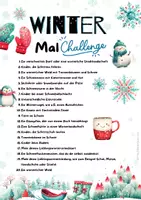 Vorschau - Mal- und Bastelvorlagen - Mal Challenge Winter mit 20 Ideen Bucketlist - Seite 2
