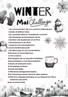 Vorschau - Mal- und Bastelvorlagen - Mal Challenge Winter mit 20 Ideen Bucketlist - Seite 3