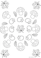 Vorschau - Spiele - Herbst Mandala Igel Kunst Ausmalbild - Seite 1