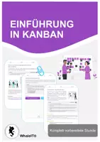 Vorschau - Arbeitsblätter - Einführung in Kanban - Komplett vorbereitete Stunde - Deckblatt