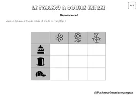 Aperçu - Apprentissages en autonomie - Tableau à double entrée - atelier 5/5 - Page 3