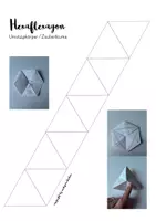 Vorschau - Arbeitsblätter - Hexaflexagon Umstülpkörper/Zauberblume - Deckblatt