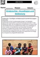 Vorschau - Merkblätter - Kinderechte - Grundlagen und Bedeutung - Deckblatt