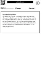 Vorschau - Merkblätter - Erzählertypen in Kurzgeschichten Die Kunst der Perspektive - Seite 3