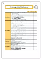 Vorschau - Arbeitsblätter - Checkliste Inhaltsangabe - mit und ohne Stellungnahme - Seite 2