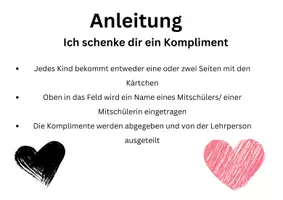 Vorschau - Anderer Materialtyp - Dankeschön-Karten & Komplimente – Material für soziales Lernen - Seite 1