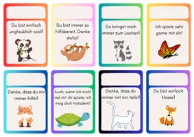 Vorschau - Anderer Materialtyp - Dankeschön-Karten & Komplimente – Material für soziales Lernen - Seite 2