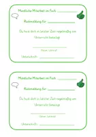 Vorschau - Anderer Materialtyp - Kärtchen - Rückmeldung mündliche Mitarbeit - Seite 3