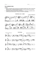 Vorschau - Arbeitsblätter - Der musikalische Satz - Deckblatt