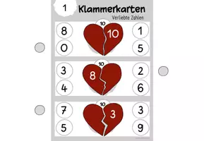 Vorschau - Arbeitsblätter - Materialpaket "Verliebte Zahlen" - Seite 3