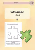 Vorschau - Stundenentwürfe - Wer bist du Gott? Gott ist wie ein unendliches Puzzle 1. Stunde - Deckblatt