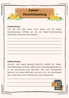 Vorschau - Arbeitsblätter - Gaius Julius Caesar und die Caesar-Verschlüsselung - Seite 3
