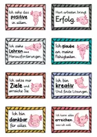 Vorschau - Arbeitsblätter - 40 Axolotl Affirmationskarten für die Axolotlklasse - Seite 1