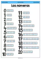 Vorschau - Arbeitsblätter - Los números - Arbeitsblatt 2 (Zahlenraum 0 - 20) - Seite 3