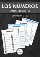 Vorschau - Arbeitsblätter - Los números - Arbeitsblatt 2 (Zahlenraum 0 - 20) - Deckblatt