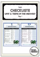 Vorschau - Arbeitsblätter - Checkliste Orange Line 3 Unit 2: Adventures in Wales G & M (differenziert) - Deckblatt