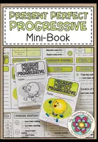 Vista previa - Tarjetas / Manipulativos - PRESENT PERFECT PROGRESSIVE - Mini-Book - Portada