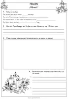 Vorschau - Arbeitsblätter - "Advent" - Lesetext mit Fragen und Lösungen - Seite 2