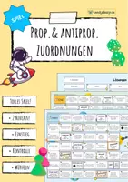 Vorschau - Arbeitsblätter - Proportionale und antiproportionale Zuordnungen - Spiel - Deckblatt