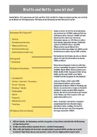 Vorschau - Unterrichtsreihen - Materialpaket: Geld, Einkommen, Ausgaben, Brutto, Netto + Leistungsüberprüfung - Deckblatt