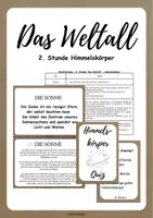 Vorschau - Stundenentwürfe - Das Weltall 2. Stunde (Himmelskörper) - Deckblatt