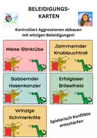 Vorschau - Spiele - Spielerisch Konflikte abbauen - Witzige Beleidigungskarten - Deckblatt