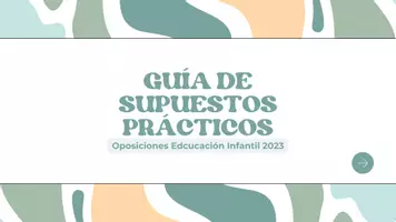 Vista previa - Para docentes: organización, planificación y formación - GUÍA SUPUESTO PRÁCTICO OPOSICIONES INFANTIL 2023 - Portada